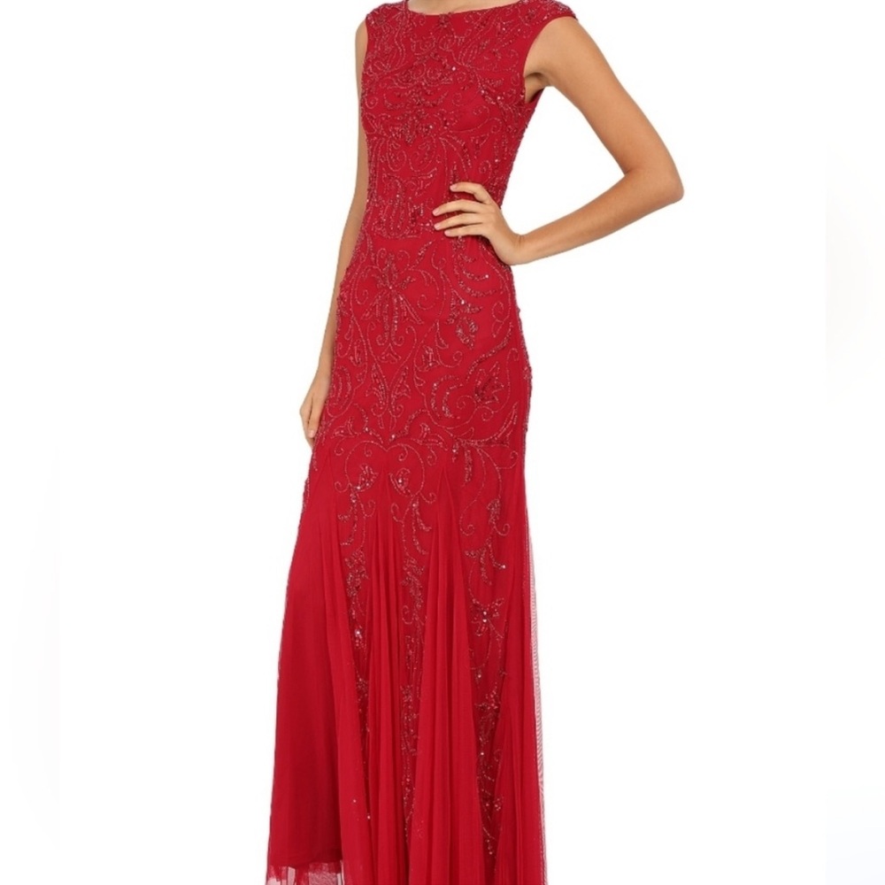 😍Nwt Adrianna Papell PLUS Size 22W sleeveless gown dress mother of bride gala